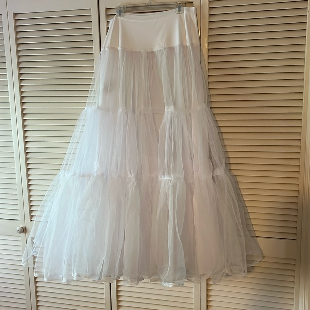 White Tulle Bridal Petticoat